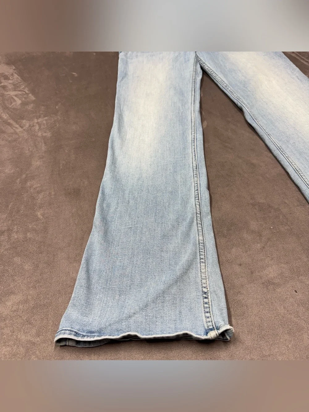 Hollister Light Blue Women's Flared Jeans low rise boot stretch size 13S w31XL32